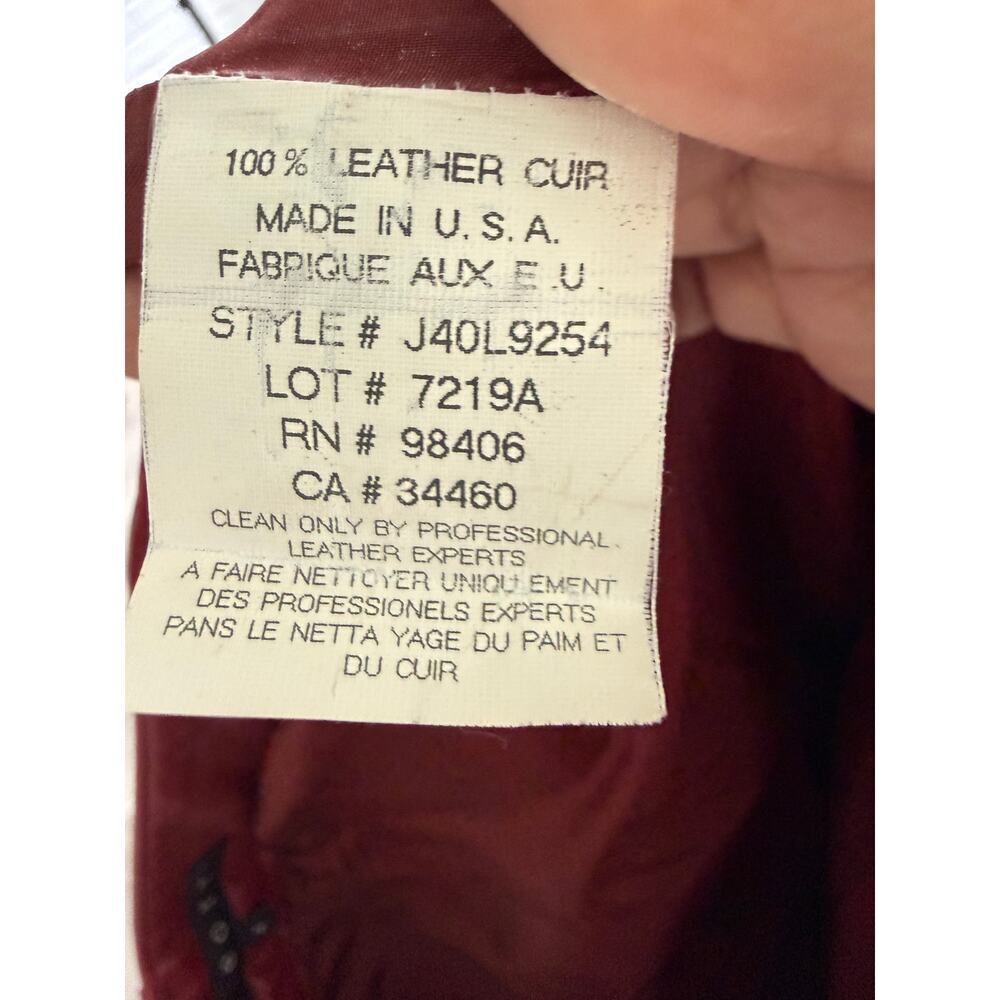 Theory Red 100% Leather Bootcut Pants Made in USA Size 4 - Picture 6 of 6